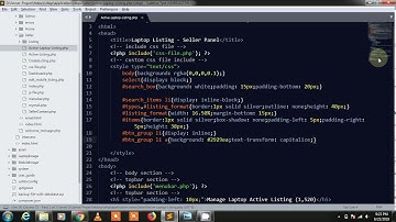 E-commerce Project in Code-igniter Framework Part-166 ( Design Laptop Listing Page same as ebay )