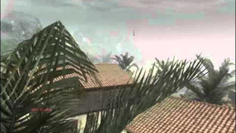 Tomahawk Across Villa and Through Window