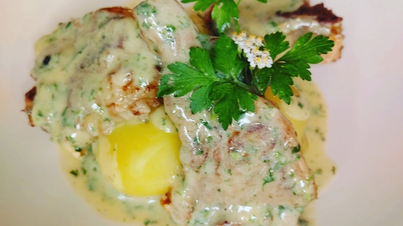 Agnello in fricassea alla Mantovana. Mantuan-style lamb fricassee.