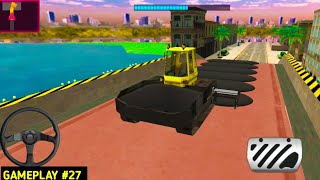 City Road Construction Game | Bridge Mode Level 13 | Asphalt Paving Mission screenshot 4