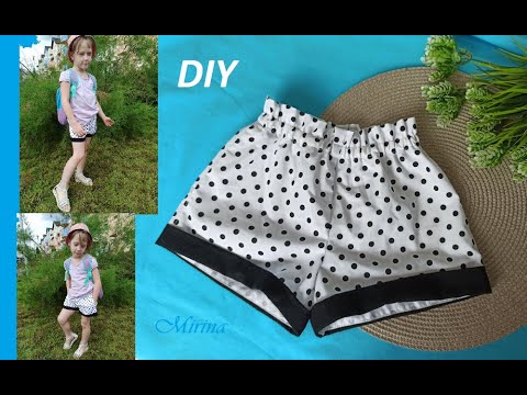 Видео: Как да шиете бебешки шорти