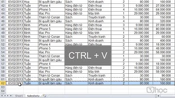 Học Excel online full từ cơ bản đến nâng cao - 159  Cập nhật Pivot Table