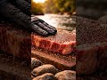 Outdoor Cooking Garlic Butter Steak #ai #cooking #salmon