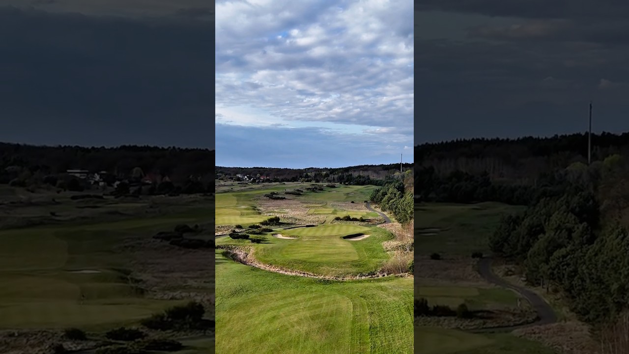 📍 Drohnenflug über Bahn 1 – Nick Faldo Course Bad Saarow | Golfplatz-Preview