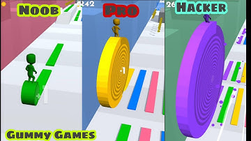 Noob vs Pro vs Hacker in Layers Roll | Max Level | Gameplay