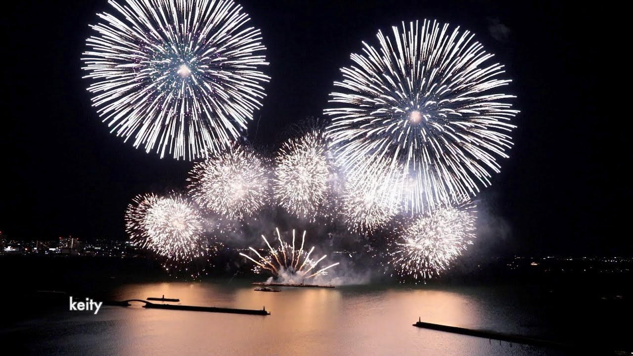 琵琶湖花火大会 2019 Biwako Fireworks Highlights Of 10 000 Shots From The Front Of Lake Biwa Youtube