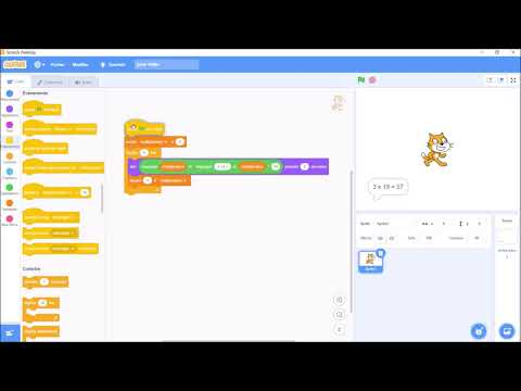 tables de multiplication scratch