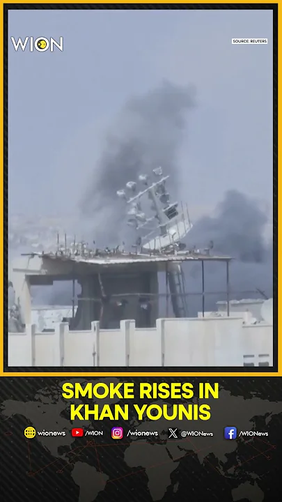 Israel-Gaza War: Smoke Rises in Khan Younis Following Blast | WION Shorts