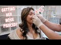12 year old gets her nose pierced vlog