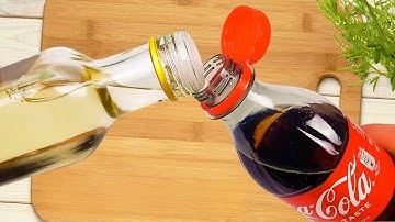 Meng witte azijn met Coca-Cola en je zult niet geloven wat er gebeurt!