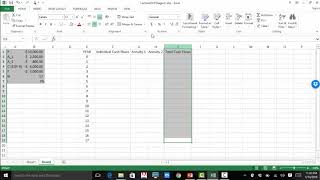 Excel Example 3: Cash Flow Diagrams