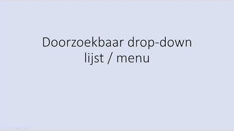 Excel Nederlands Doorzoekbaar Drop Down Lijst Menu Uitleg (Abonneer)