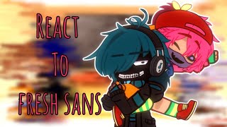 ||Momma Cq react to Fresh Sans||Gacha[Ft. Fresh sans Momma cq]very short cuz I am bored :'(