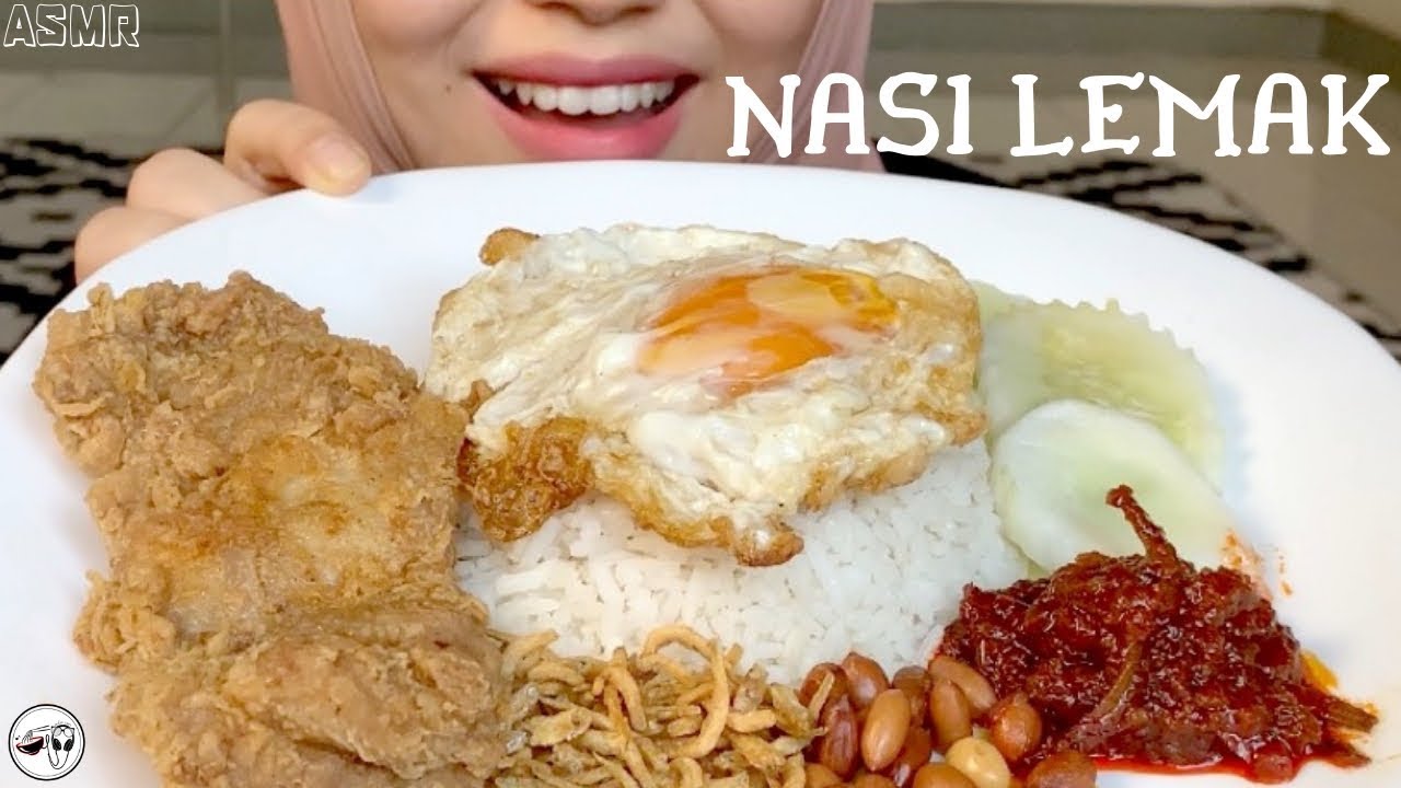 ASMR NASI LEMAK | No Talking | Eating Sounds
