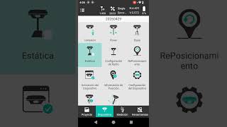 Configuración de medición estática con equipos marca precise