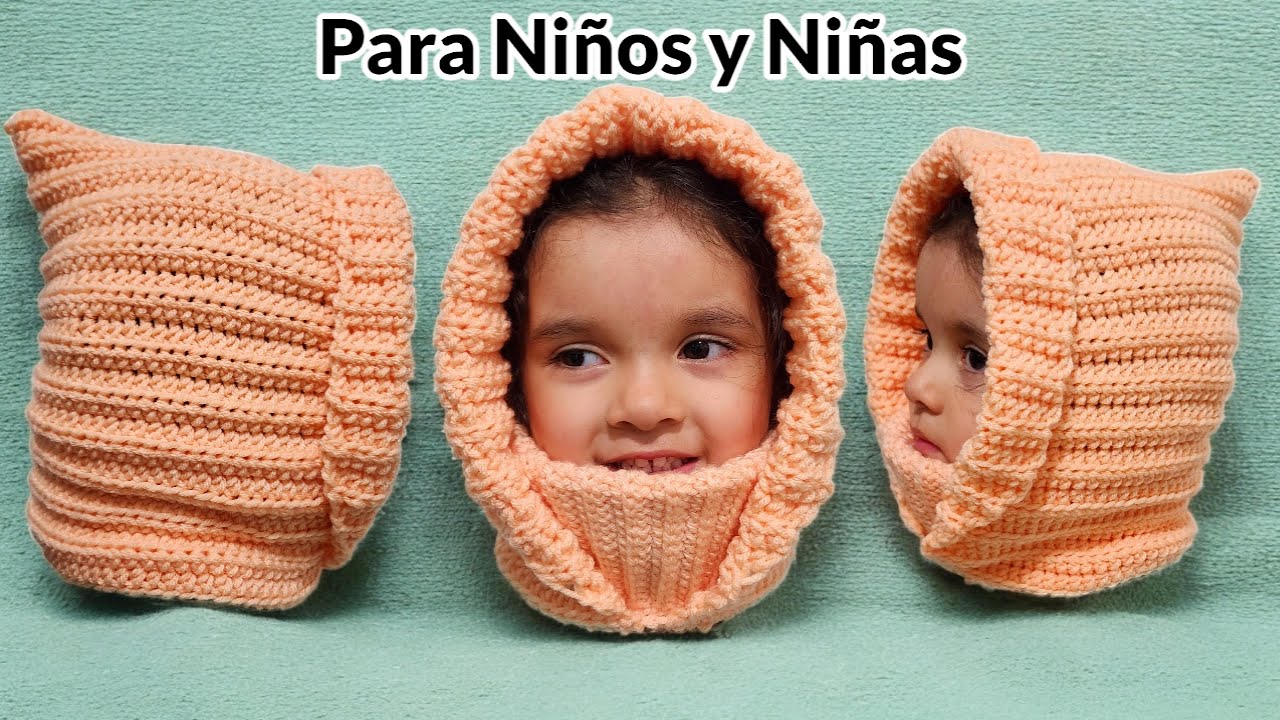 CUPUCHA/PASAMONTANAS CON CUELLO TAPA BOCAS PARA NINOS