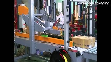 Fully automatic taping and strapping machine for cartons