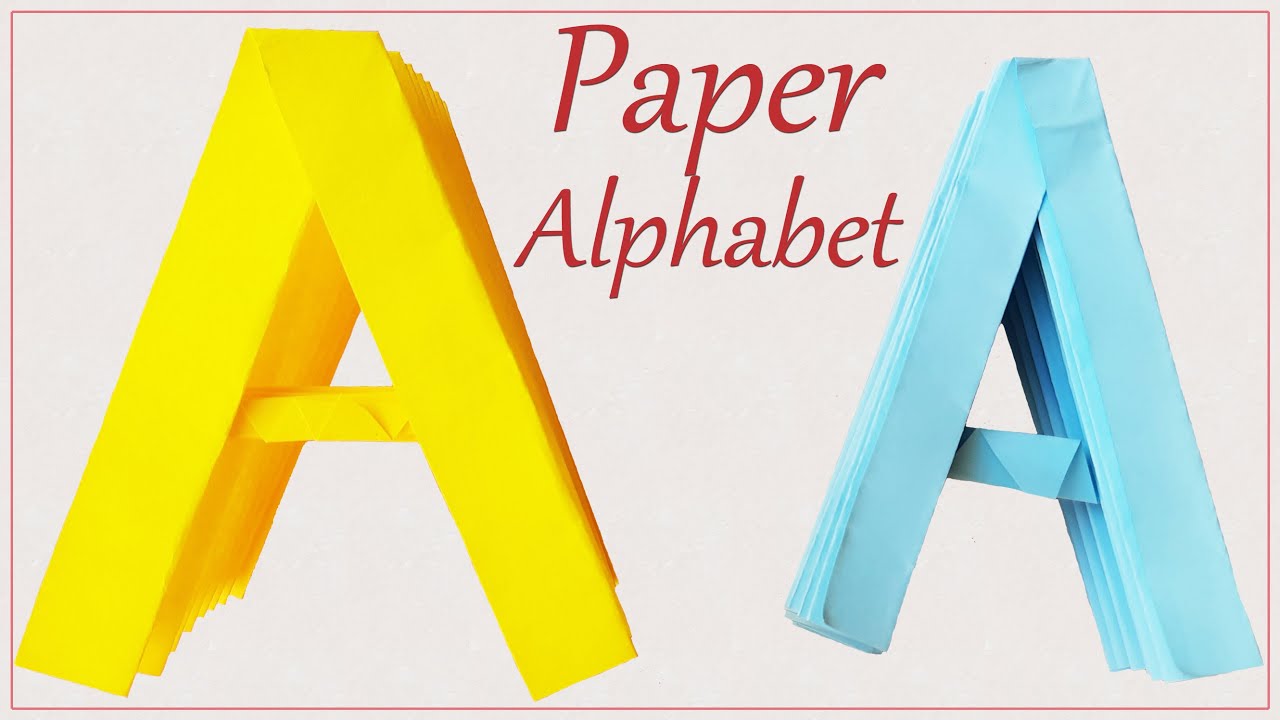 Origami Letter 'A' | Paper Alphabet 'A' | DIY Origami Alphabet