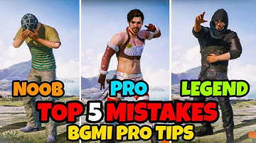TOP 5 MISTAKES THAT YOU SHOULD AVOID IN ( BGMI AND PUBG MOBILE ) Tips & Tricks🔥 Xunity Nadir