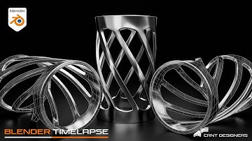 How To Create Twisted Cylinder Cage _ Blender Subdivision Surface Modeling #21