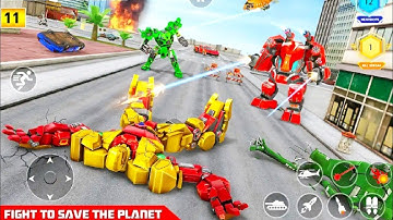 Dino Robot Car Game - Flying Robot Transforming Game - Save the city from aliens #14