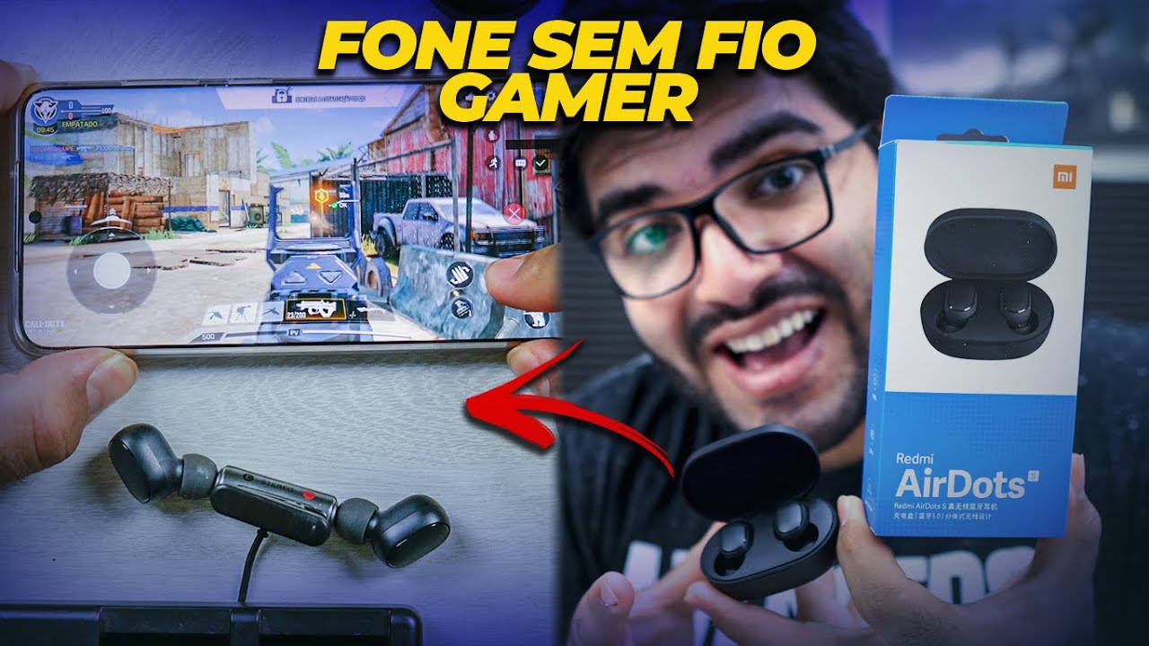 INACREDITÁVEL! O Redmi Airdots S é O FONE SEM FIO GAMER MAIS BARATO! COMO ELE FUNCIONA TÃO BEM?