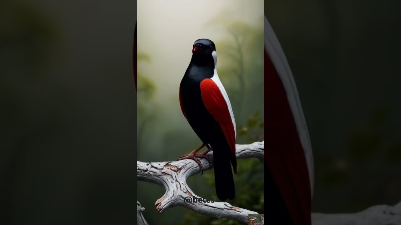 beautiful colorful bird #ai #birdslover #oiseau #nature #shorts #ai