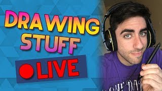 Drawing Stuff Live @MrLeoZombie