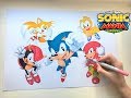 Speed Drawing Sonic Mania Plus Fan Art