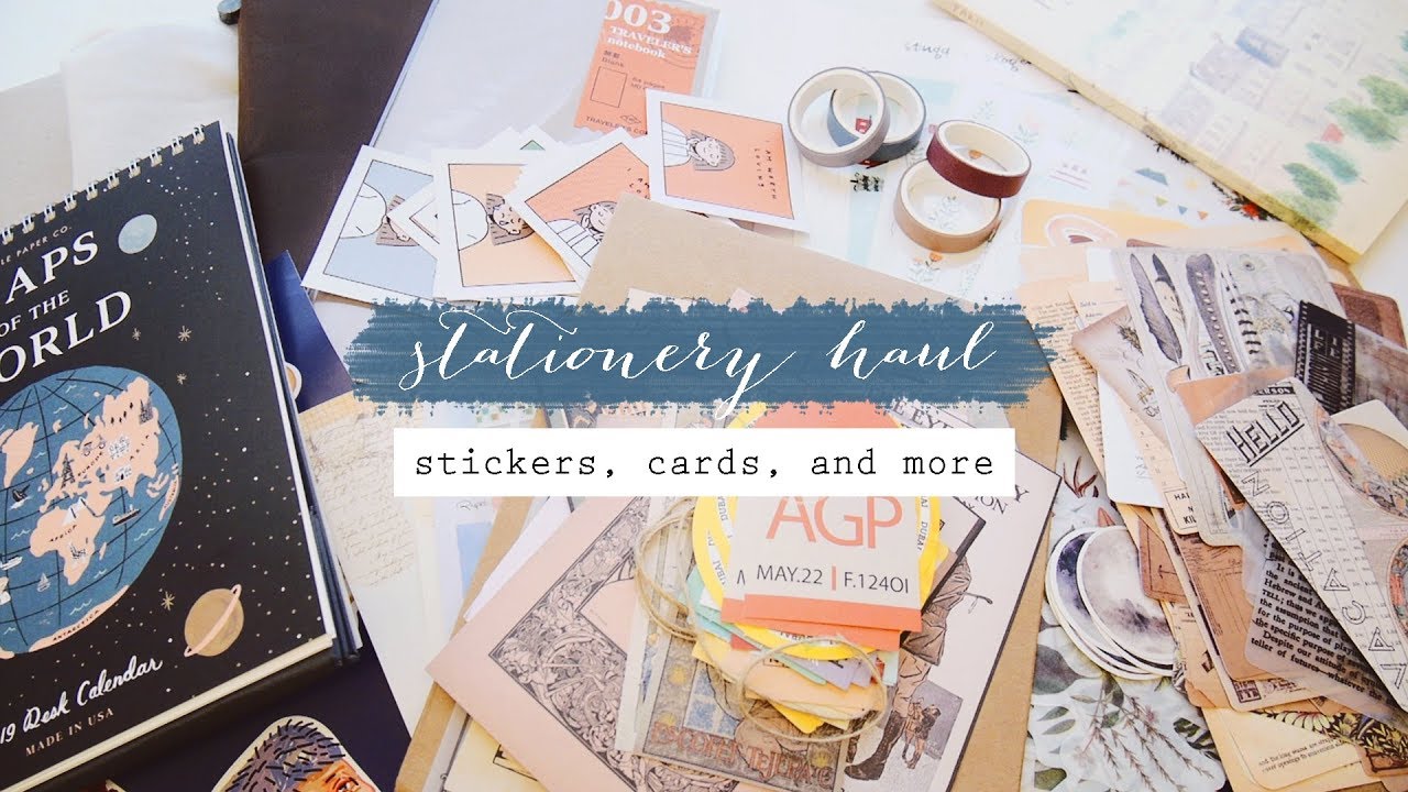 Huge Stationery Haul | Pinkoi, Etsy, Traveler's Notebook, and More