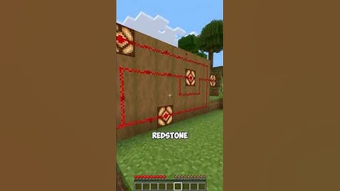 Vertical redstone trick #minecraft