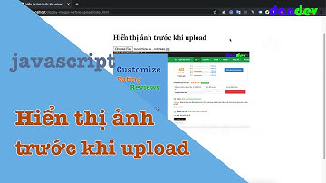 Hiển thị ảnh trước khi upload bằng javascript | dandev