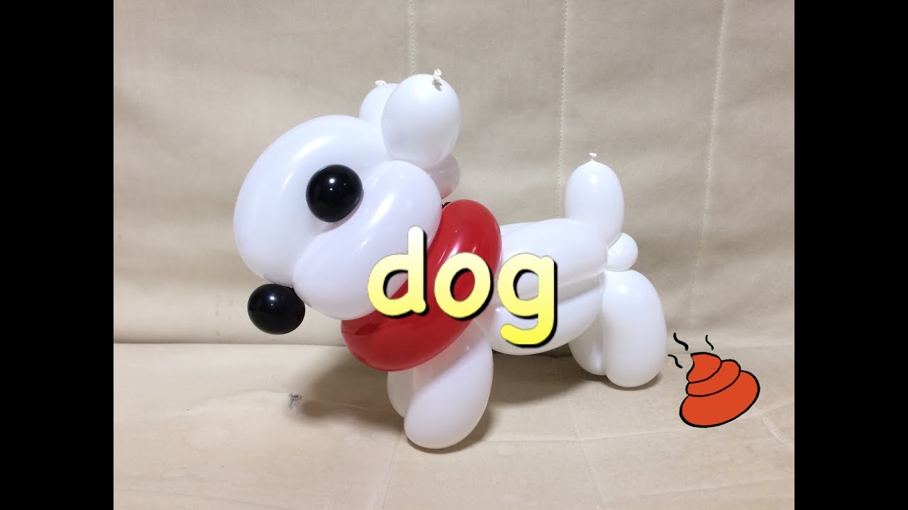 バルーンアート 犬の作り方 Balloon Twisting Dog Youtube