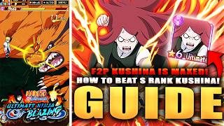 HOW TO BEAT S RANK IMPACT KUSHINA & MAXING OUT F2P KUSHINA! (Naruto Blazing Revival)