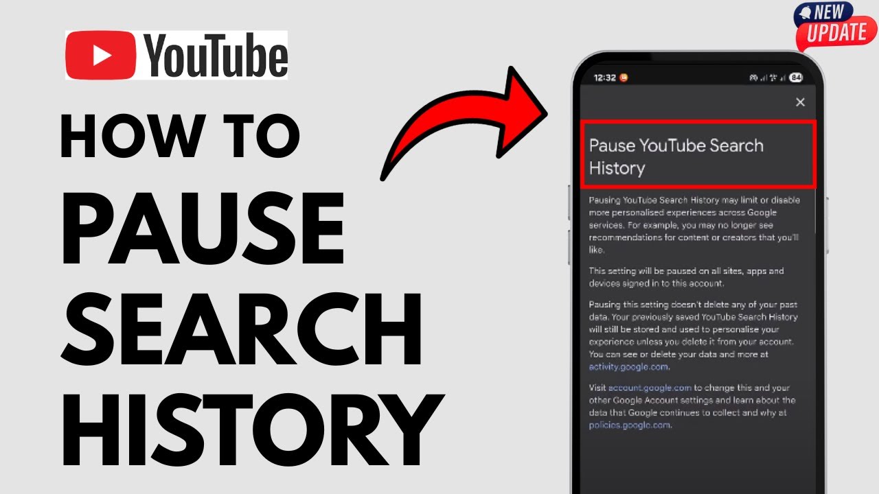 How To Pause Search History On YouTube - Full Guide - YouTube