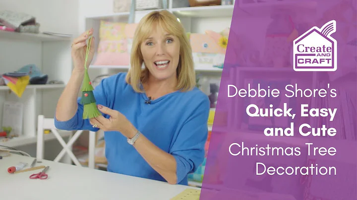 Felt Christmas Tree Decoration | Debbie Shore Sewing Projects | Create and Craft