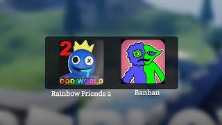 Rainbow Friends 2 Vs New Rainbow Garden Friends Full Gameplay