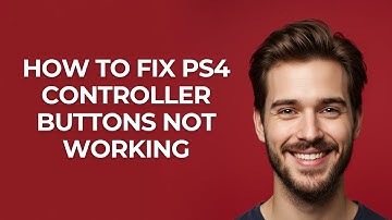 How To Fix Ps4 Controller Buttons Not Working - GUIDE!