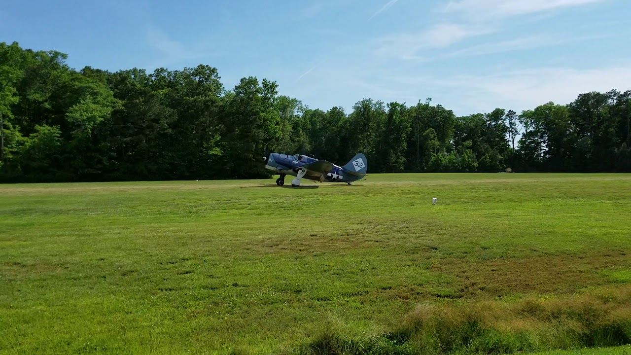 World's only flying SB2C landing roll-out