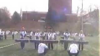 U.Va. Drumline - Half time - drum solo at practice 1
