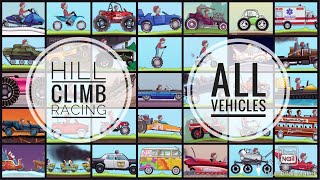 Hill Climb Racing all Vehicles | Hill Climb Racing all vehicles and all stages | 2021