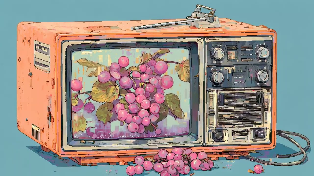 Surreal Pixel Grapes | Ambient House 16-Bit Music | Dreamy Retro Focus