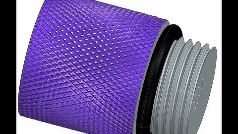 KNURLING  Operations in NX (Moletage).