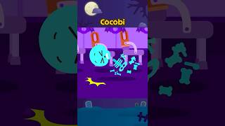 Oh não! O esqueleto caiu dentro do ônibus!💀💥 #Shorts #forKids #Cocobi
