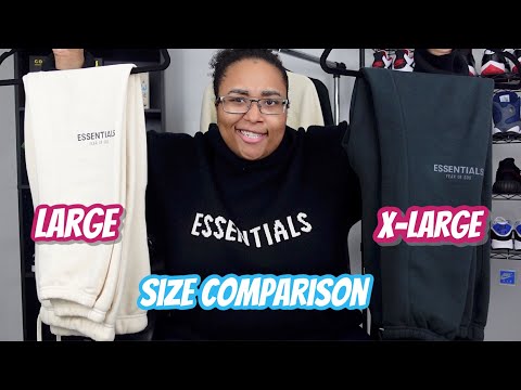 FEAR OF GOD ESSENTIALS KNIT HOODIE SWEATPANTS SIZE GUIDE