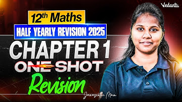 12th Maths | Chapter 1 One Shot Revision | Half Yearly Revision 2025 | Janasruthi Ma