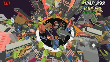 EAT THE ENTIRE MAP TO WIN!? | Hole.io