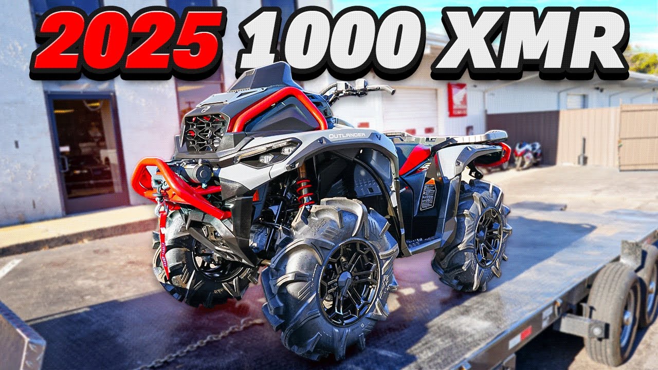 First Ride On My New 2025 Can-am Outlander 1000 XMR - YouTube