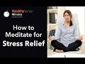 How to Meditate for Stress Relief (Healthytarian Minutes ep. 11)