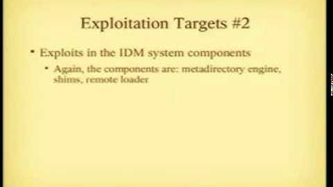 DEFCON 15: Stealing Identity Management Systems